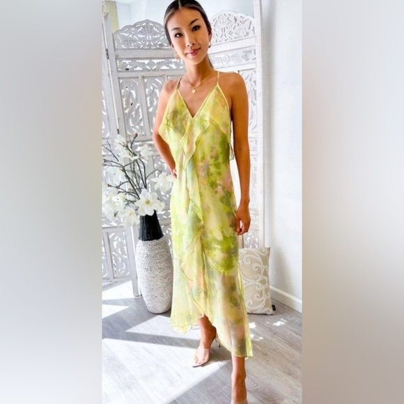 Misa / Aina Ruffle High Low Dress / NWT / XS - Picture 6 of 9